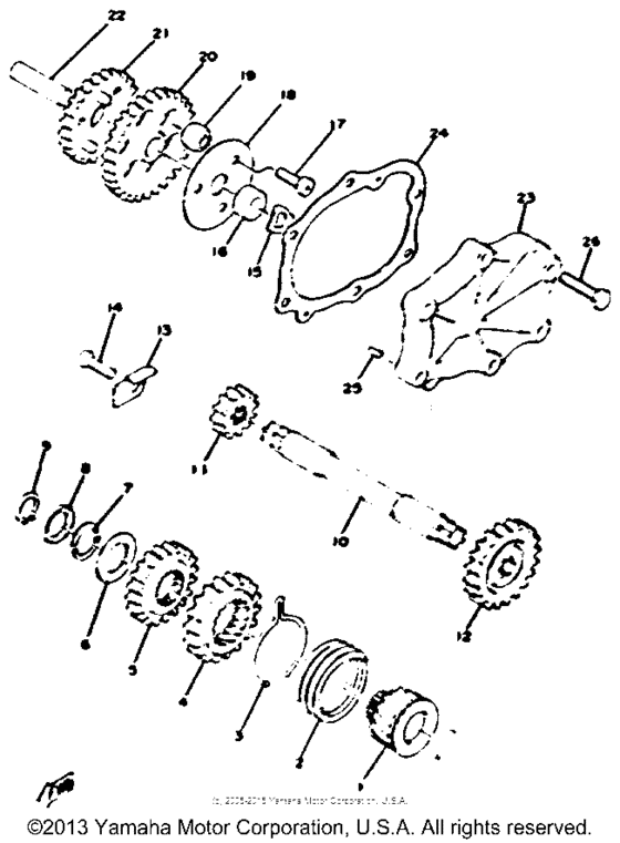 Starting motor unit