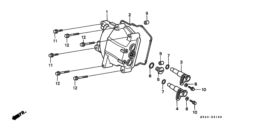 FES250 Крышка головки цилиндров