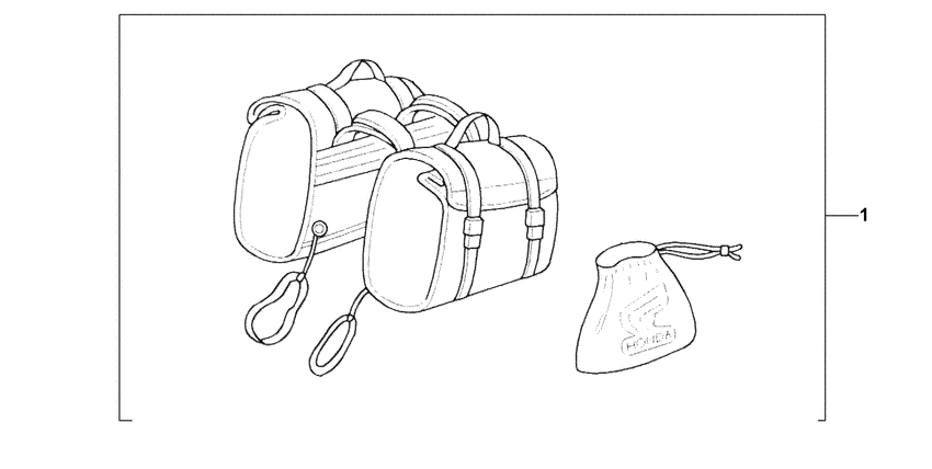 VT1100C2 Nylon saddlebag