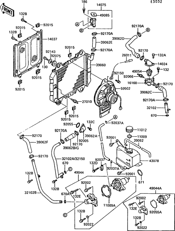 EX250 Radiator(1 / 2)(-ex250f-004010)