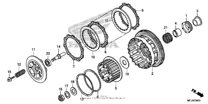 CBR600RR (ABS) Сцепление