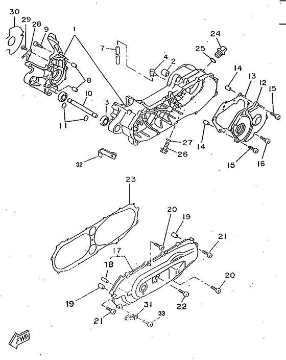 CW50RSP Картер двигателя