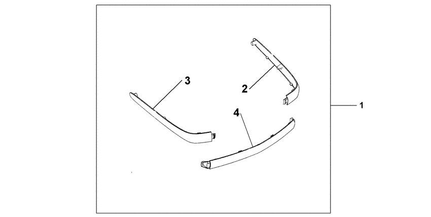 GL1800 (ABS) Chrome trunk moul