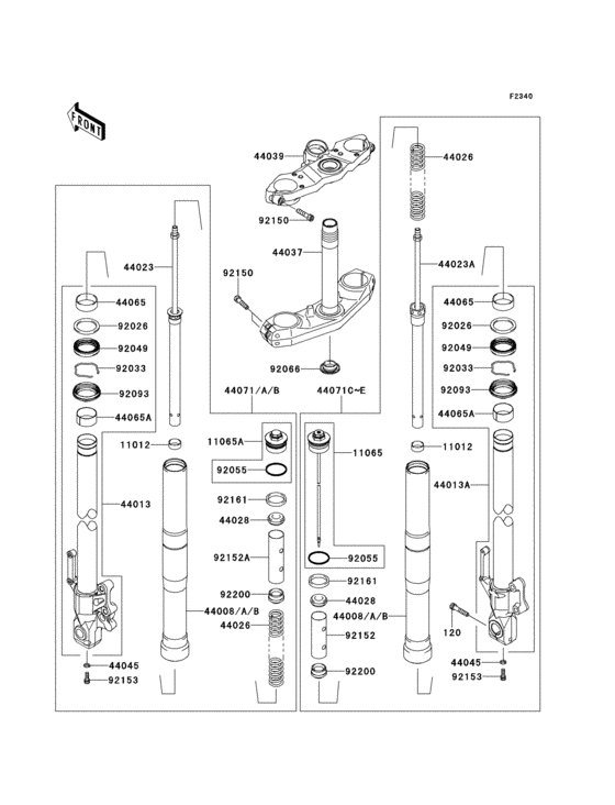 Front fork(1/2)