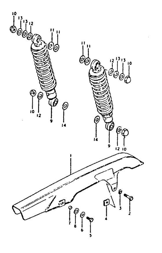 Chain case - shock absorber