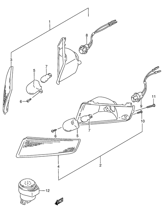 Front turnsignal lamp
