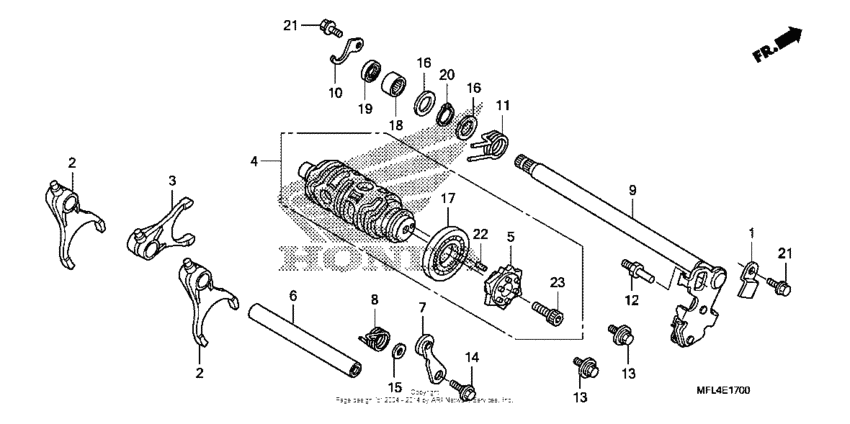  Вилка переключения передач