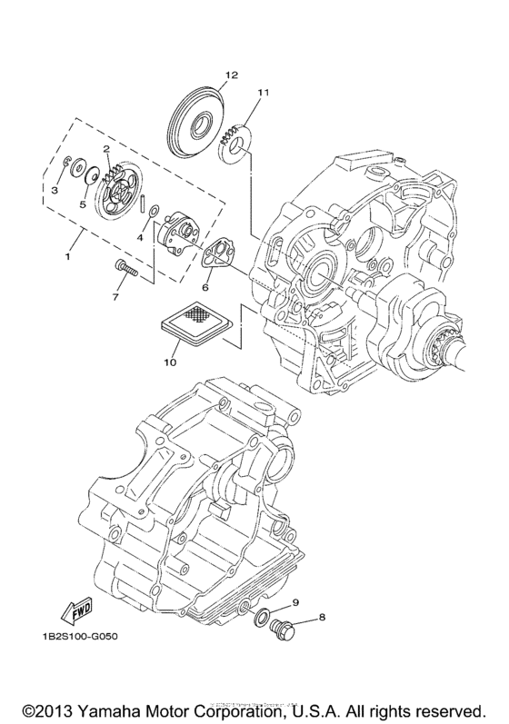 TTR125LX Масляный насос