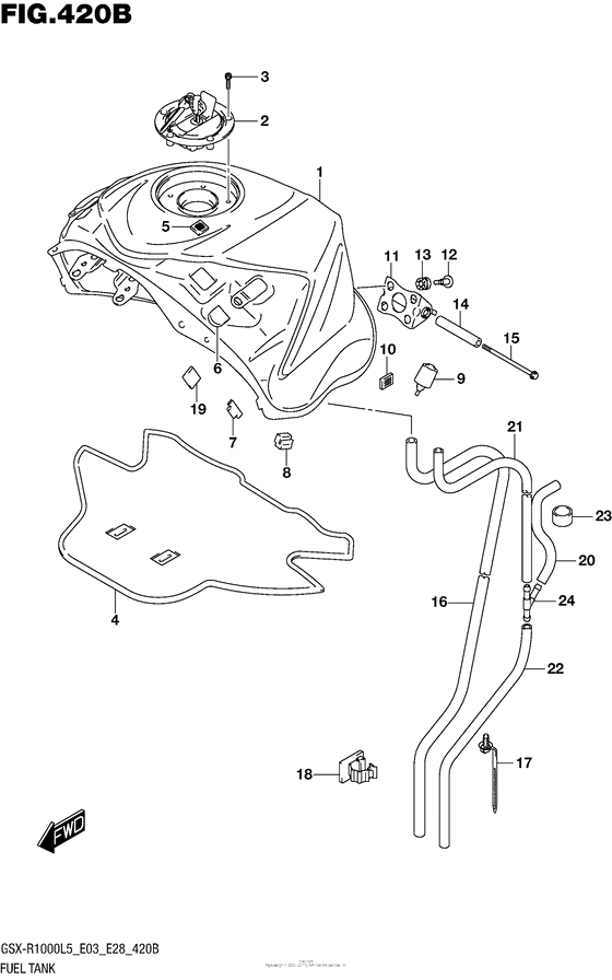 Fuel Tank (Gsx-R1000L5 E28)