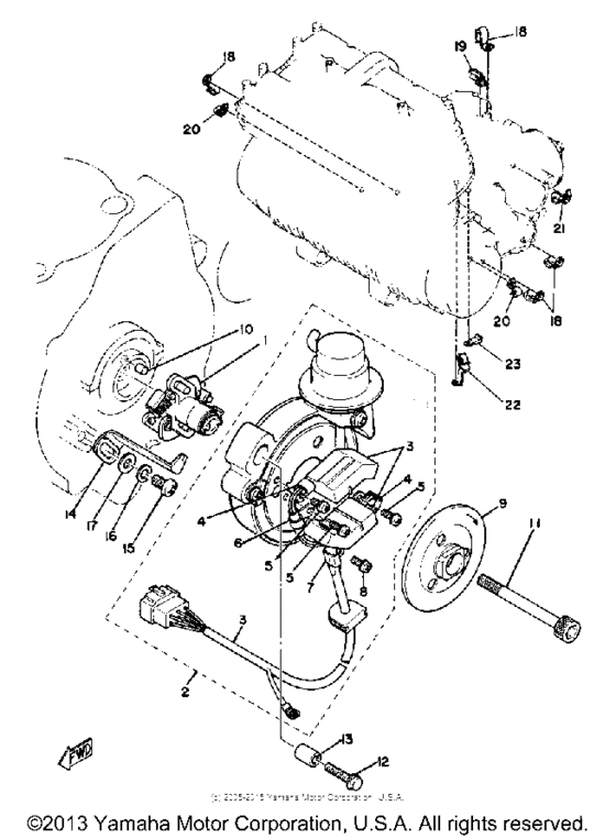 XS1100SG Pick up coil-govenor