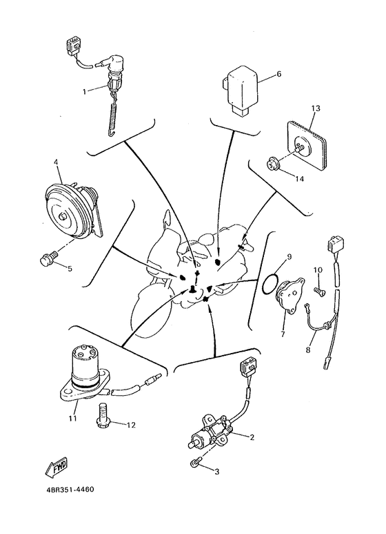 XJ600S Equipo electrico 2