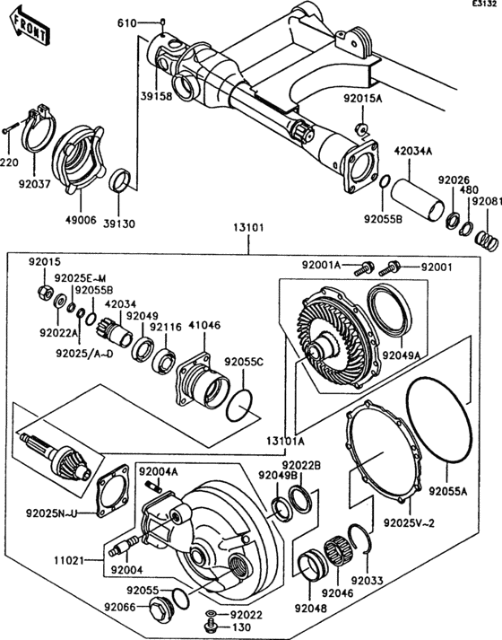 Drive shaft/final gear(1/2)