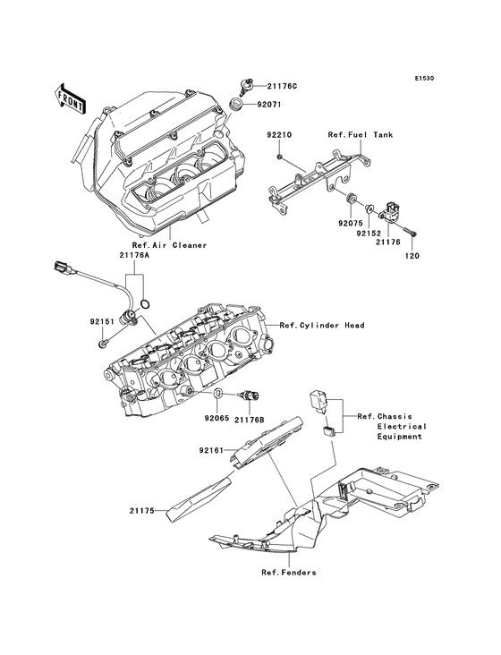 ZX600 Система впрыскивания топлива