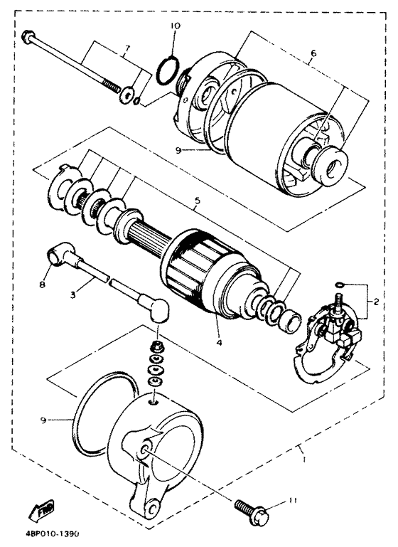 XJ600N Стартер
