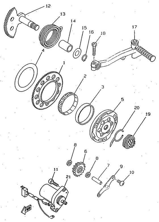 CW50RS Стартер