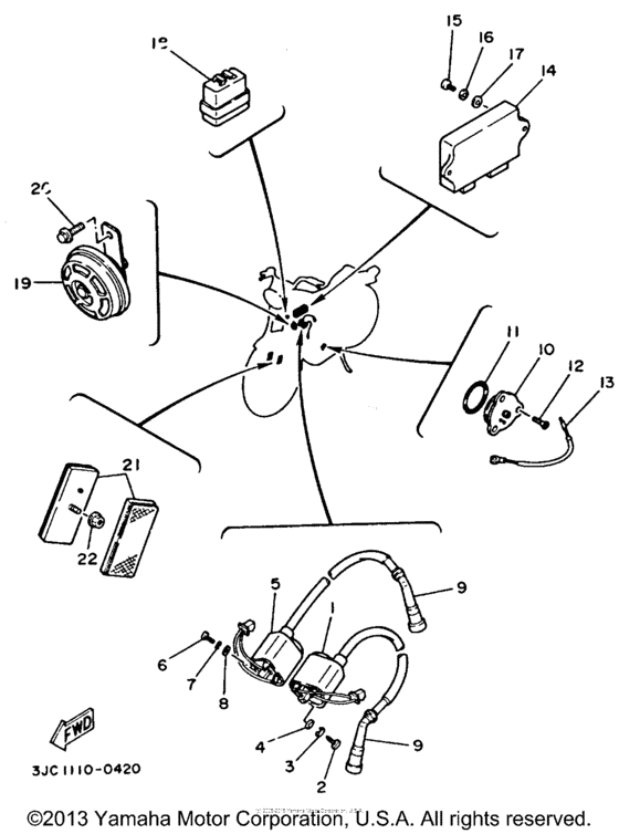 XV535E Электрика