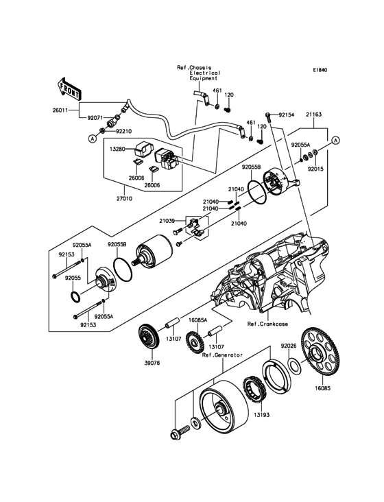 EX650 Стартер