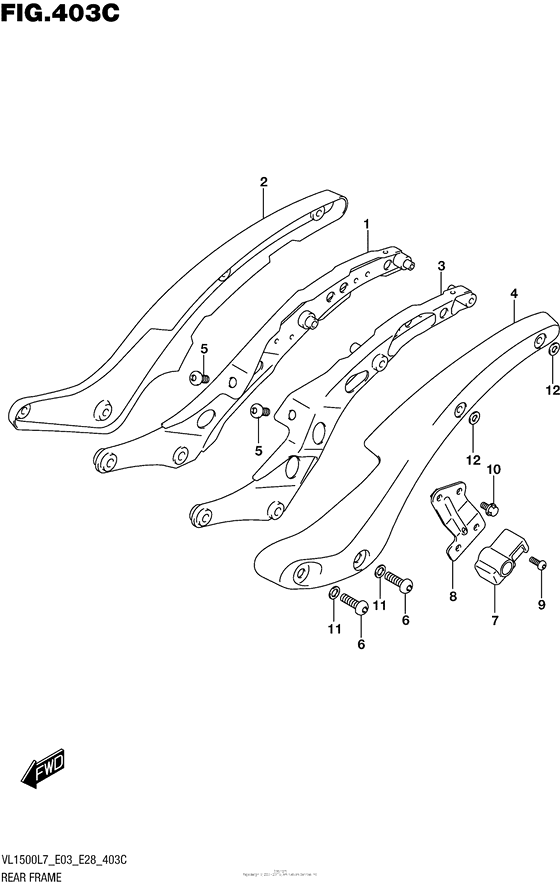 Rear Frame (Vl1500Bl7 E33)