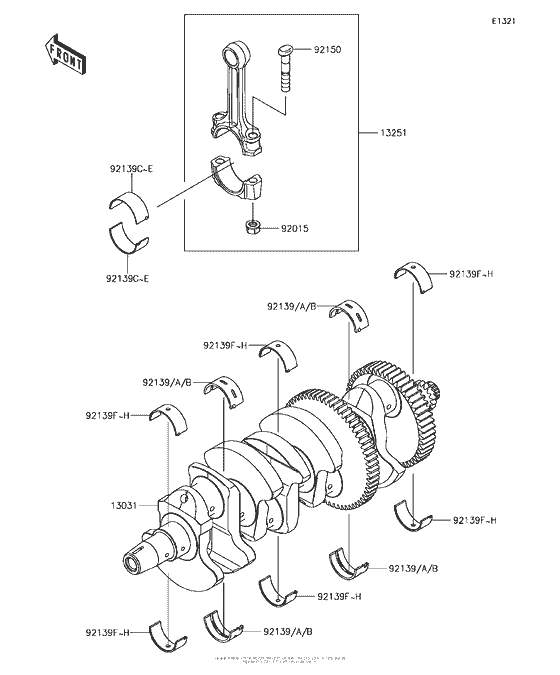 ZX1000 Коленвал