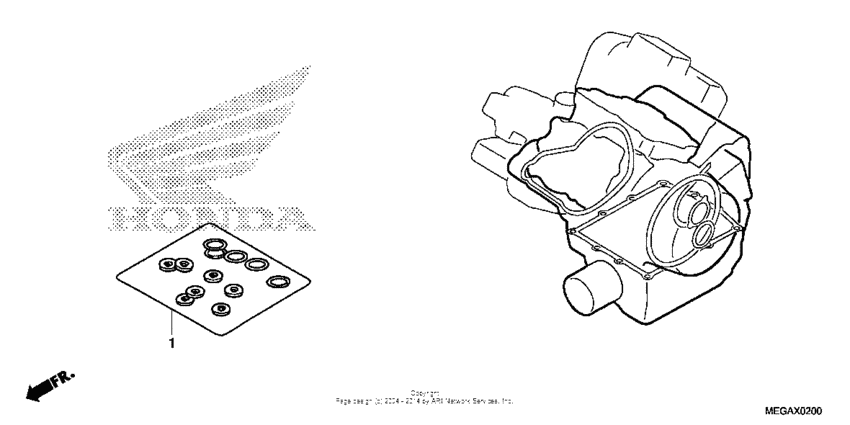 VT750C Комплект прокладок