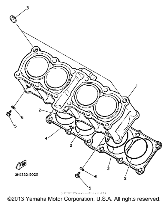 FZR600WC Цилиндры