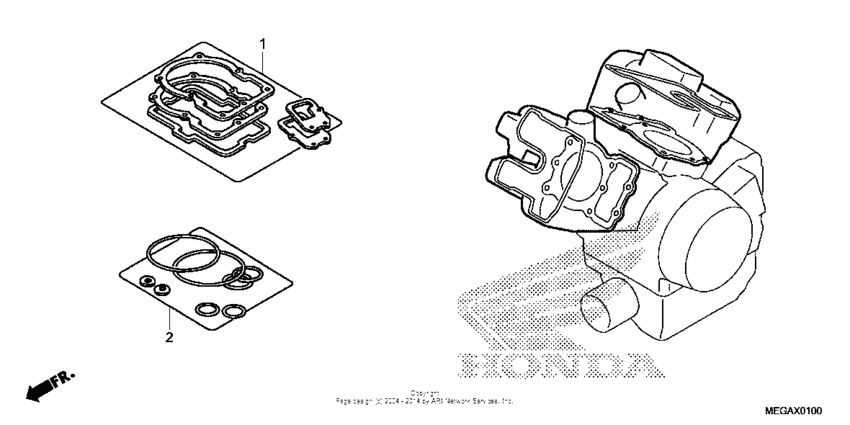 VT750C Комплекты прокладок