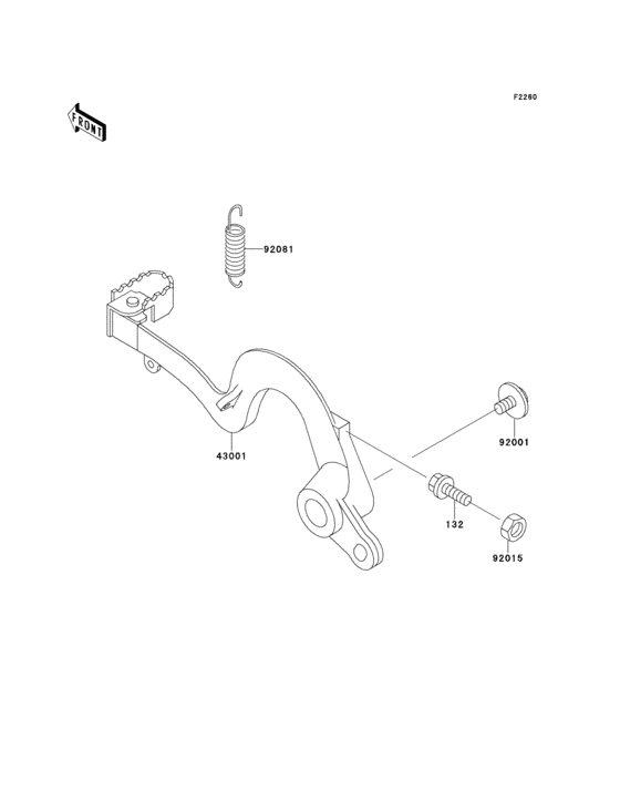  Педаль тормоза