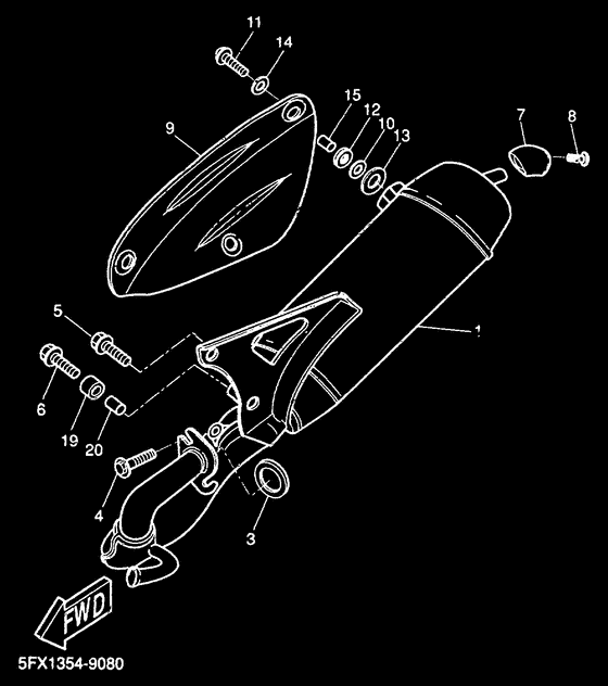 CW50RS Выхлопная система