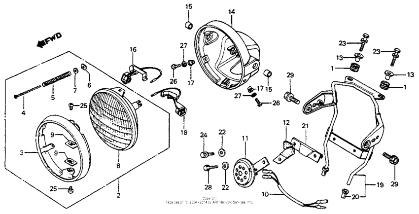 Headlight 81-82