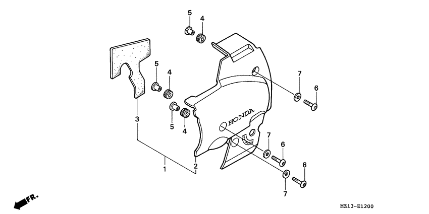 CB1000F Облицовка левая сторона