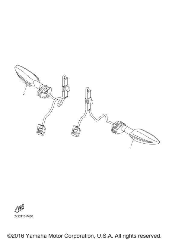 YZF-R1S Поворотники