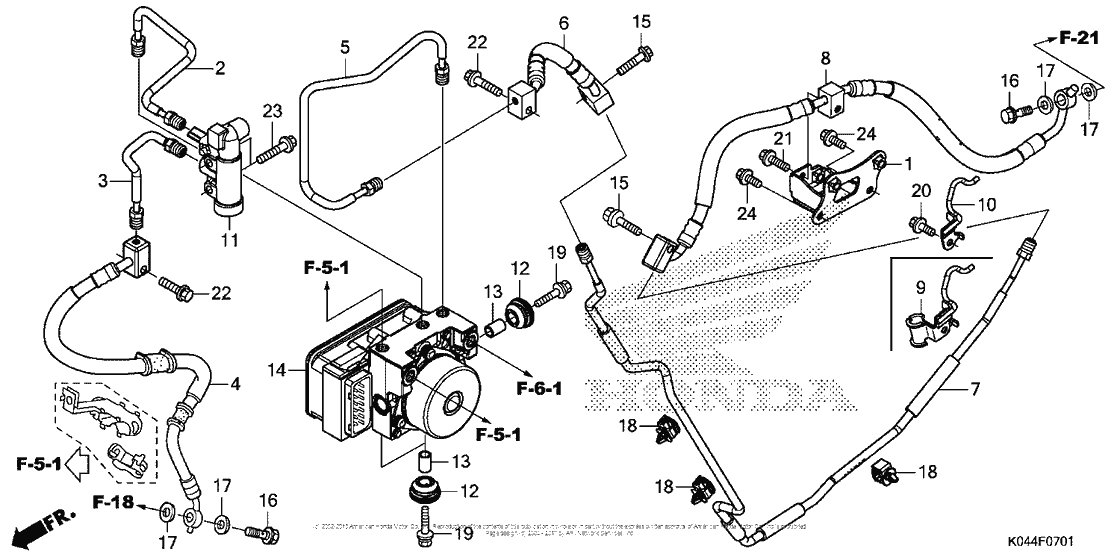Rear Brake Pipe (Nss300A)