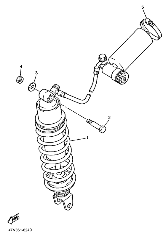 YZF600R Задняя подвеска