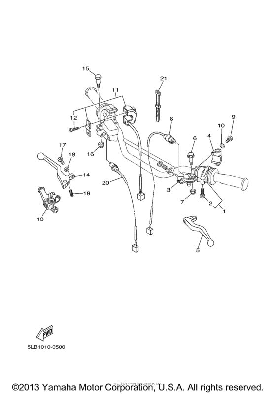 TW200T1C Рулевые переключатели