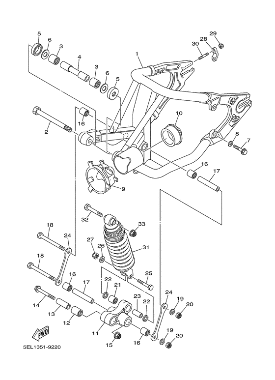 Rear arm. suspension
