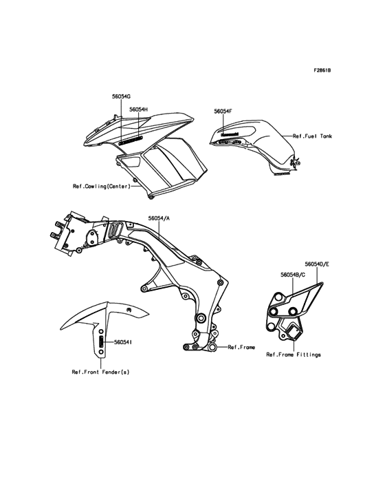 ZX1000 Наклейки (черные)