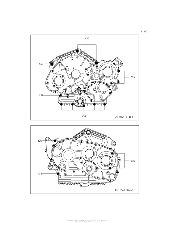 VN900 Болты крепления картера