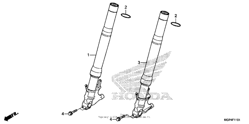  Передняя вилка
