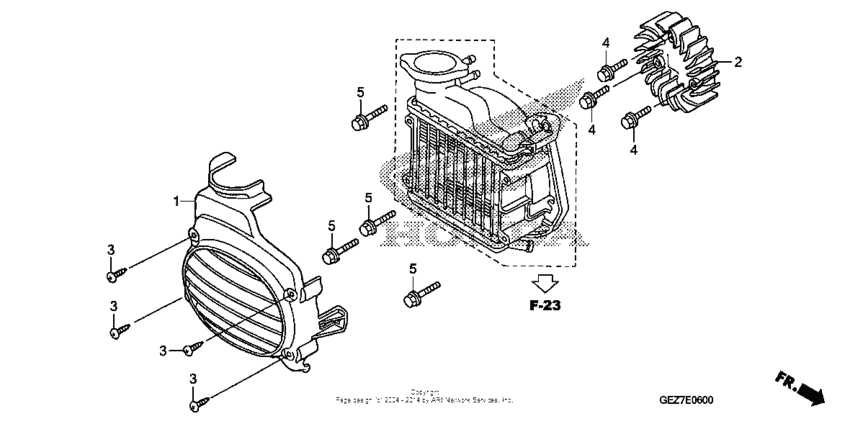 Cooling fan + radiator cover