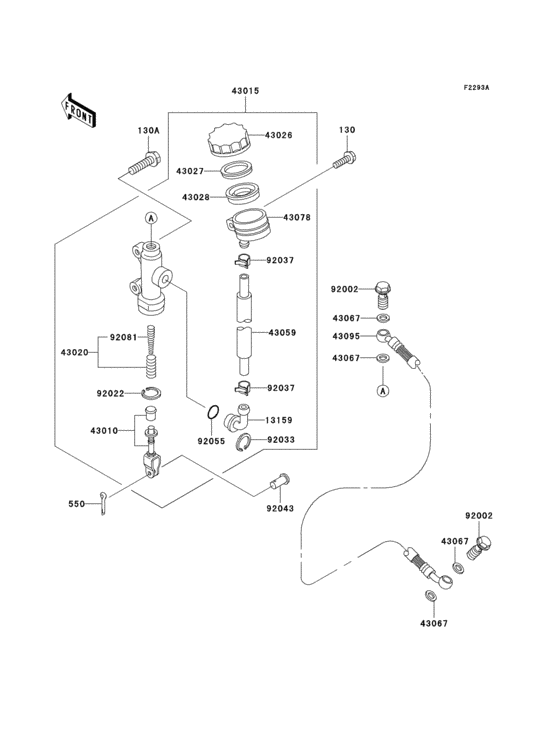 Rear master cylinder(p21/p22/p24)