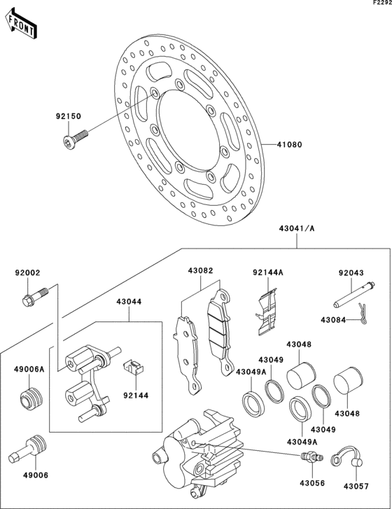 Front brake(e1-e3)