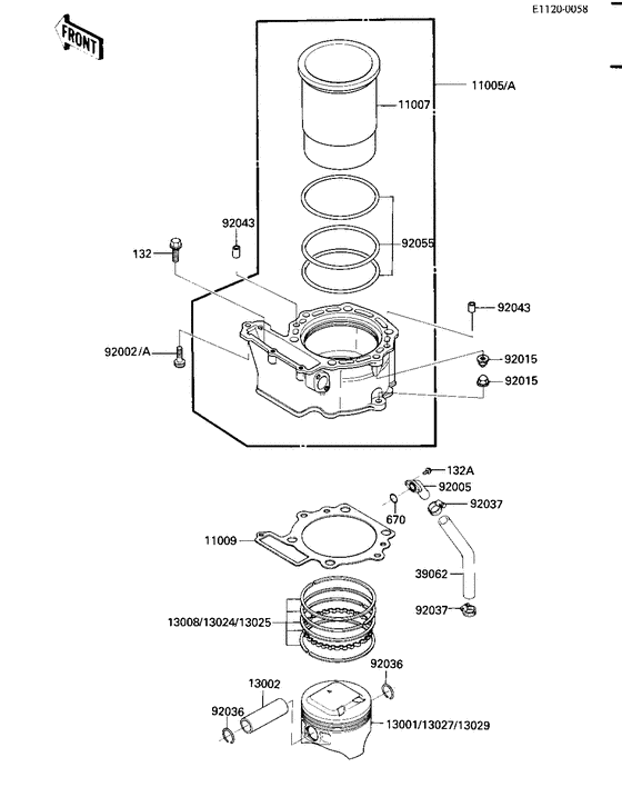 KL600 Цилиндр / поршень