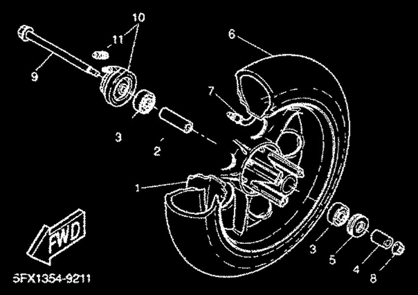 CW50RS Переднее колесо