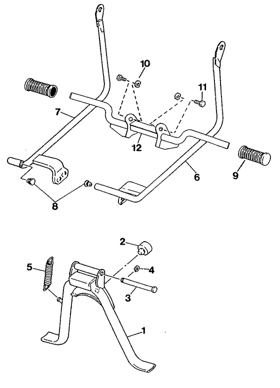 ME50 Stand. footrest