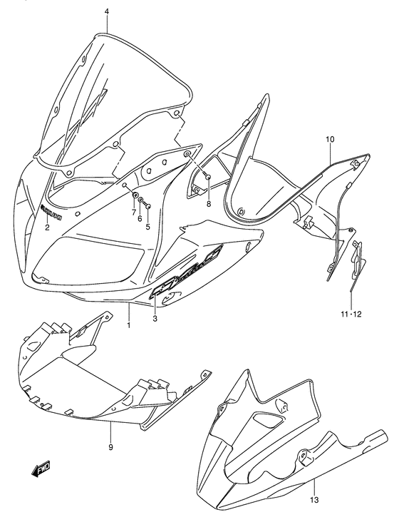 Cowling body