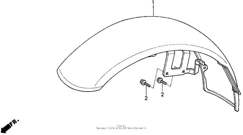 VT600CD Переднее крыло