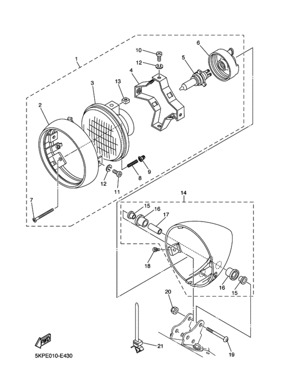 XVS400 ﾍﾂﾄﾞﾗｲﾄ