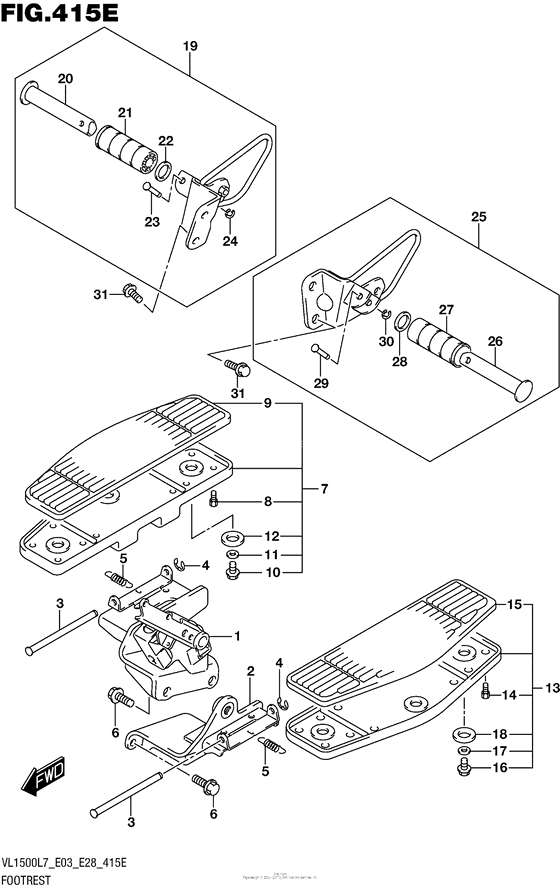 Footrest (Vl1500Tl7 E03)
