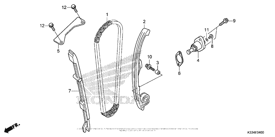 CBR300R (ABS) Cam Chain + Tensioner