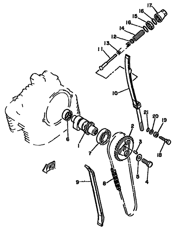 Camshaft. chain